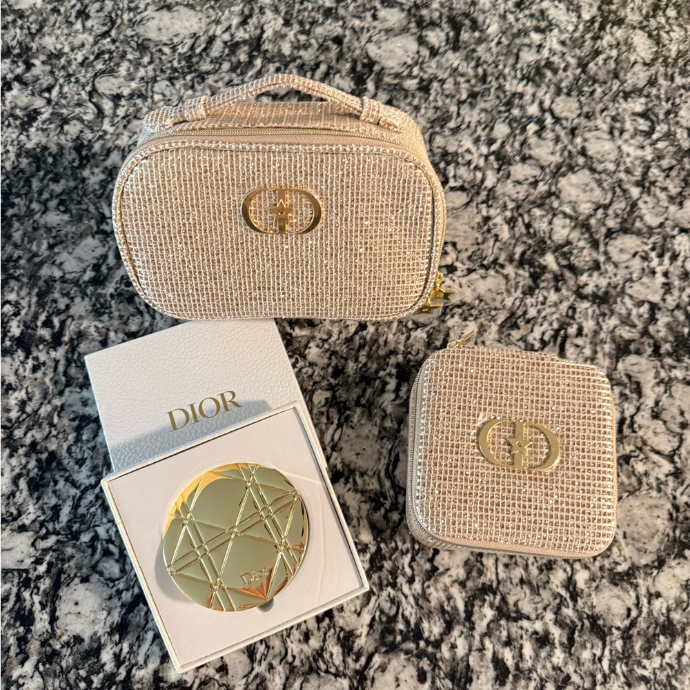 DIOR Cosmetic Bag, Jewelry Case & Mirror Set - Picture 2 of 10